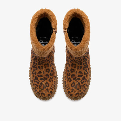 Cove Snug Kid Leopard Print - Clarks Exclusive