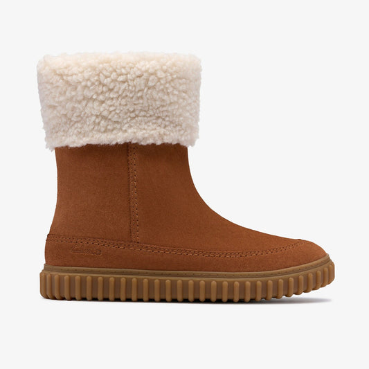 Cove Snug Kid Tan Suede - Clarks Special Offer
