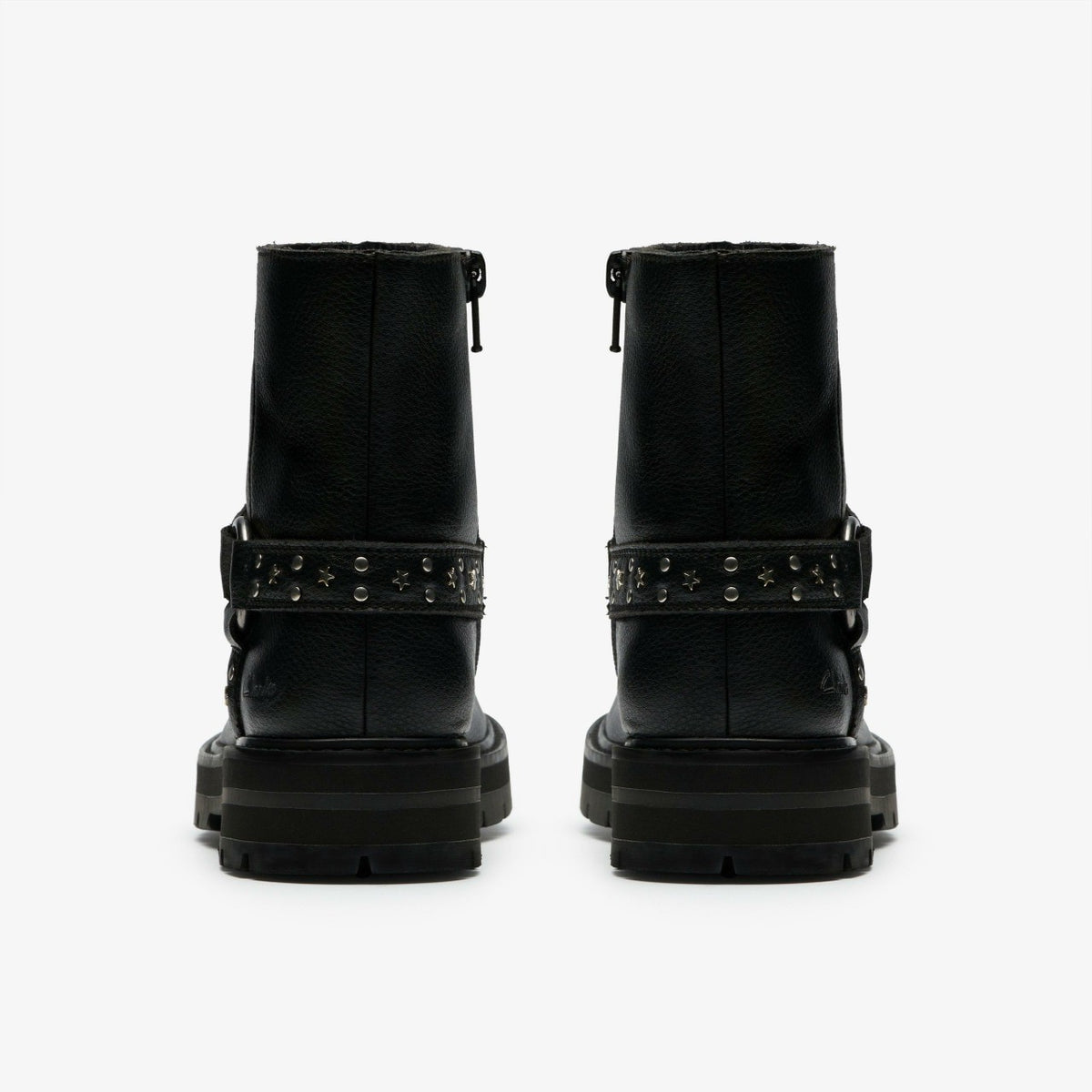 Prague Shine Kid Black Leather - Clarks Trending