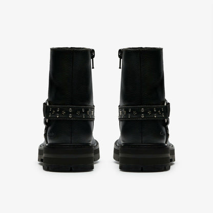 Prague Shine Kid Black Leather - Clarks Trending