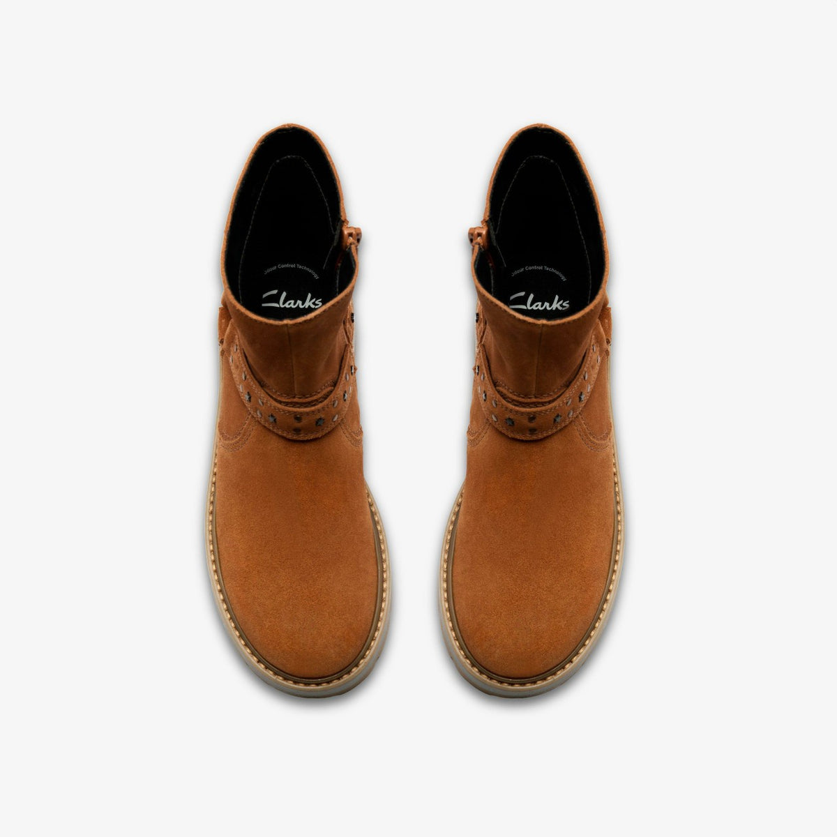 Prague Shine Kid Tan Suede - Clarks Discount