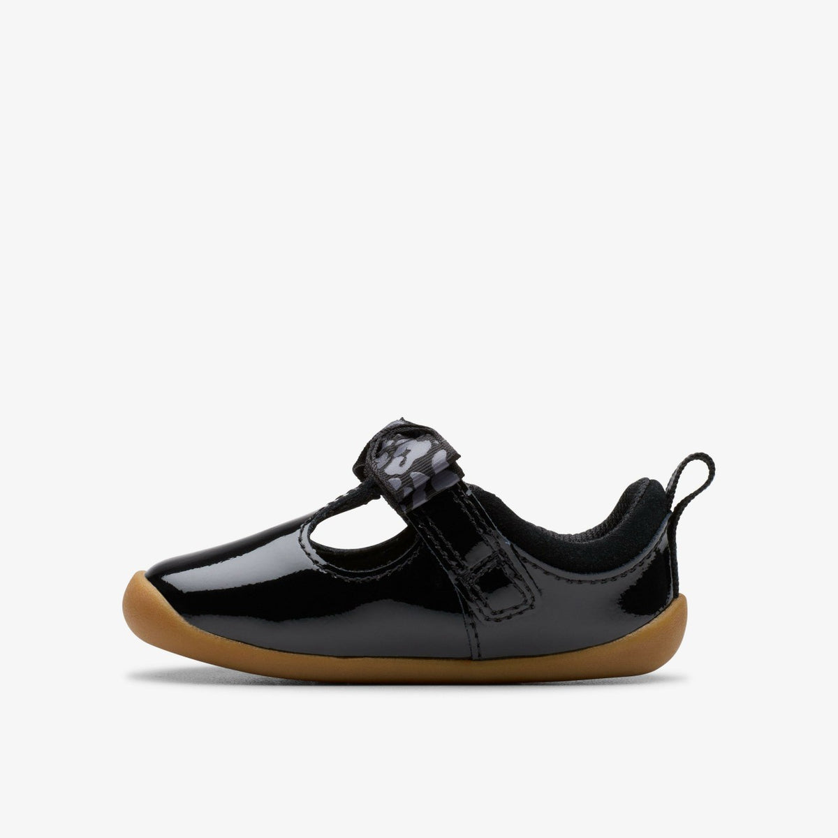 Roamer Trim Toddler Black Patent - Clarks Exclusive