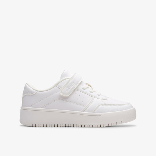 Barley Step Kid White/White - Clarks Smart Buy