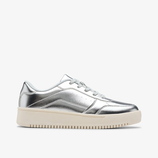 Barley Step Youth Silver Metallic - Clarks Classic