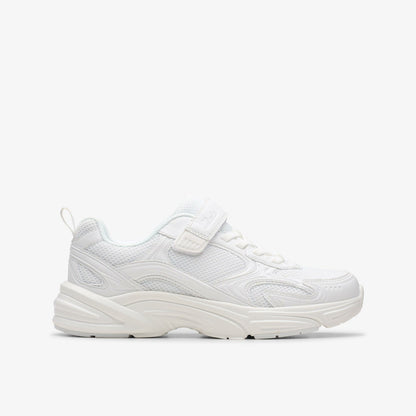 Crafton Move Kid White/White - Clarks Trending