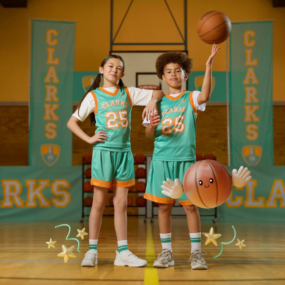 Crafton Move Kid White/White - Clarks Trending