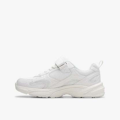 Crafton Move Kid White/White - Clarks Trending