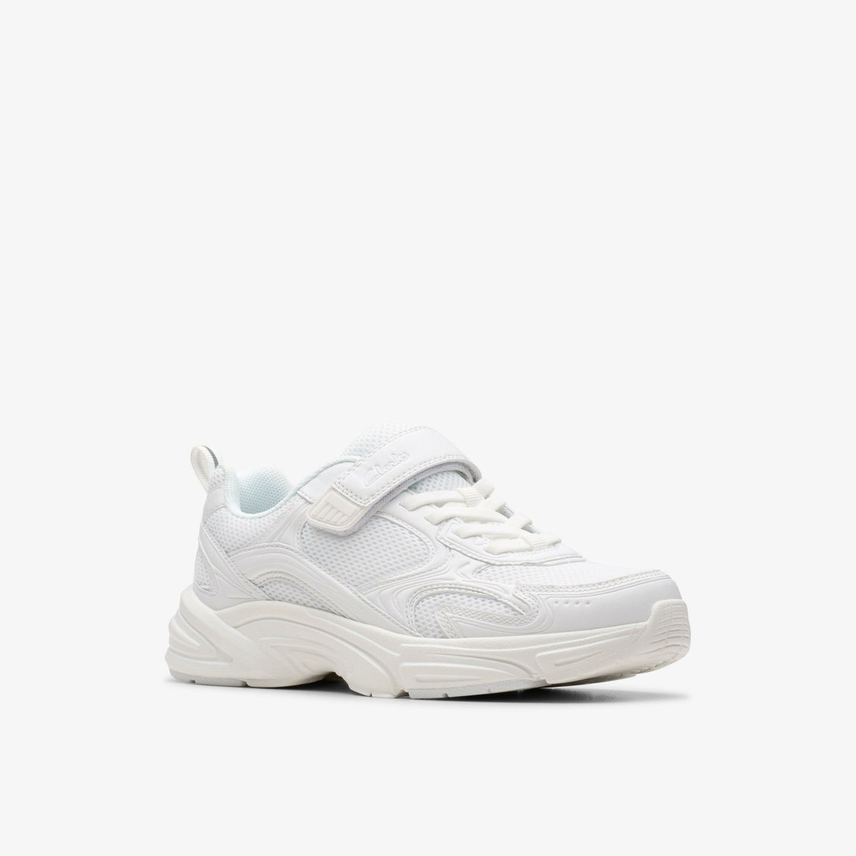 Crafton Move Kid White/White - Clarks Trending