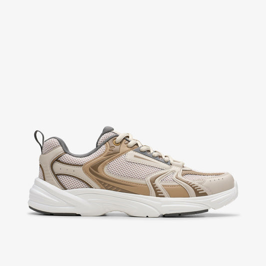 Crafton Move Youth Beige Combination - Clarks New