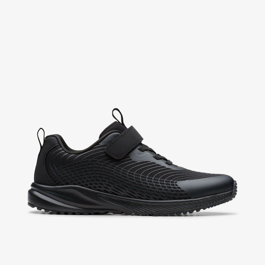 Deyes Dash Youth Black/Black - Clarks Recommended