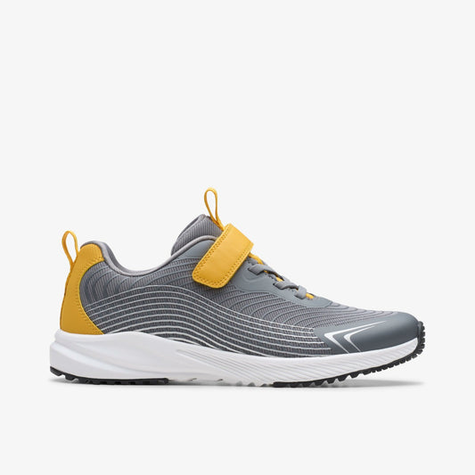 Deyes Dash Youth Grey Synthetic - Clarks Everyday