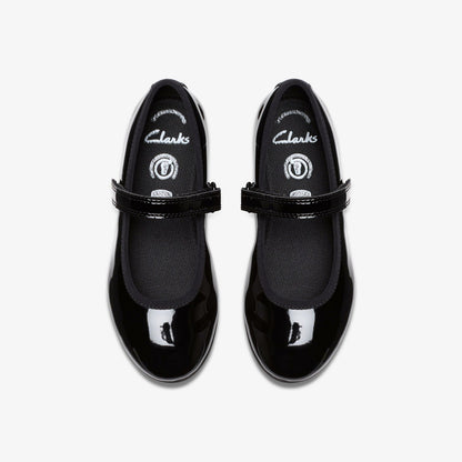 Dance Wish Kid Black Patent - Clarks Essential