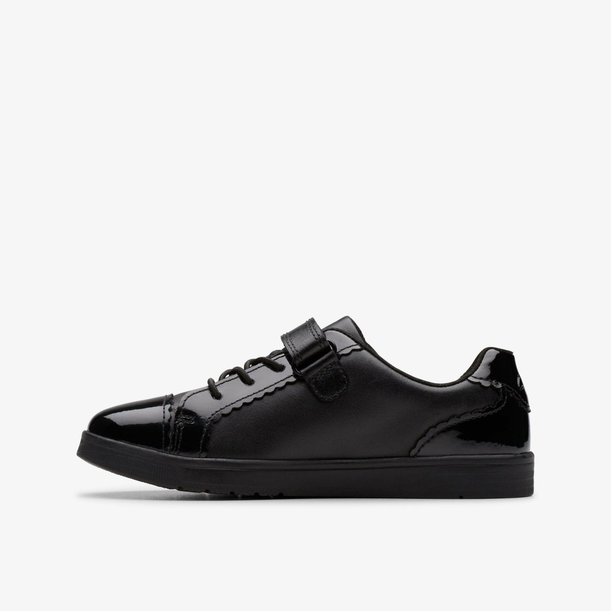 Disco Charm Kid Black Leather - Clarks Special Offer