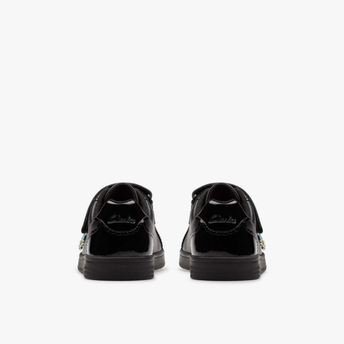 Disco Charm Kid Black Leather - Clarks Special Offer