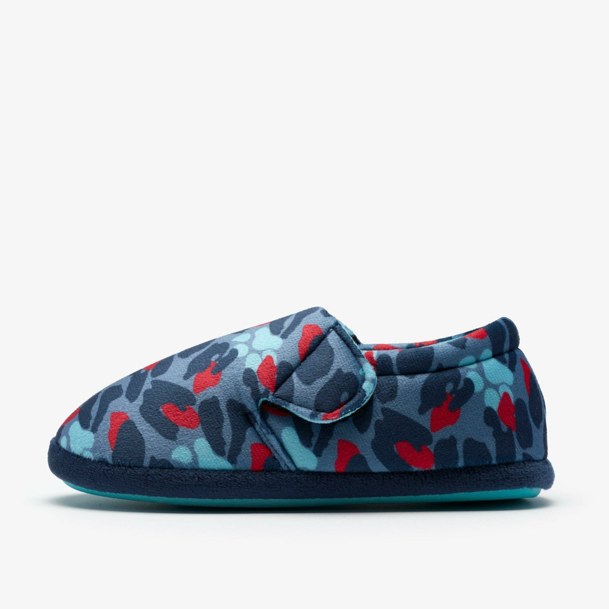 Fluffy Snug Kid Blue Camo Combination - Clarks Exclusive