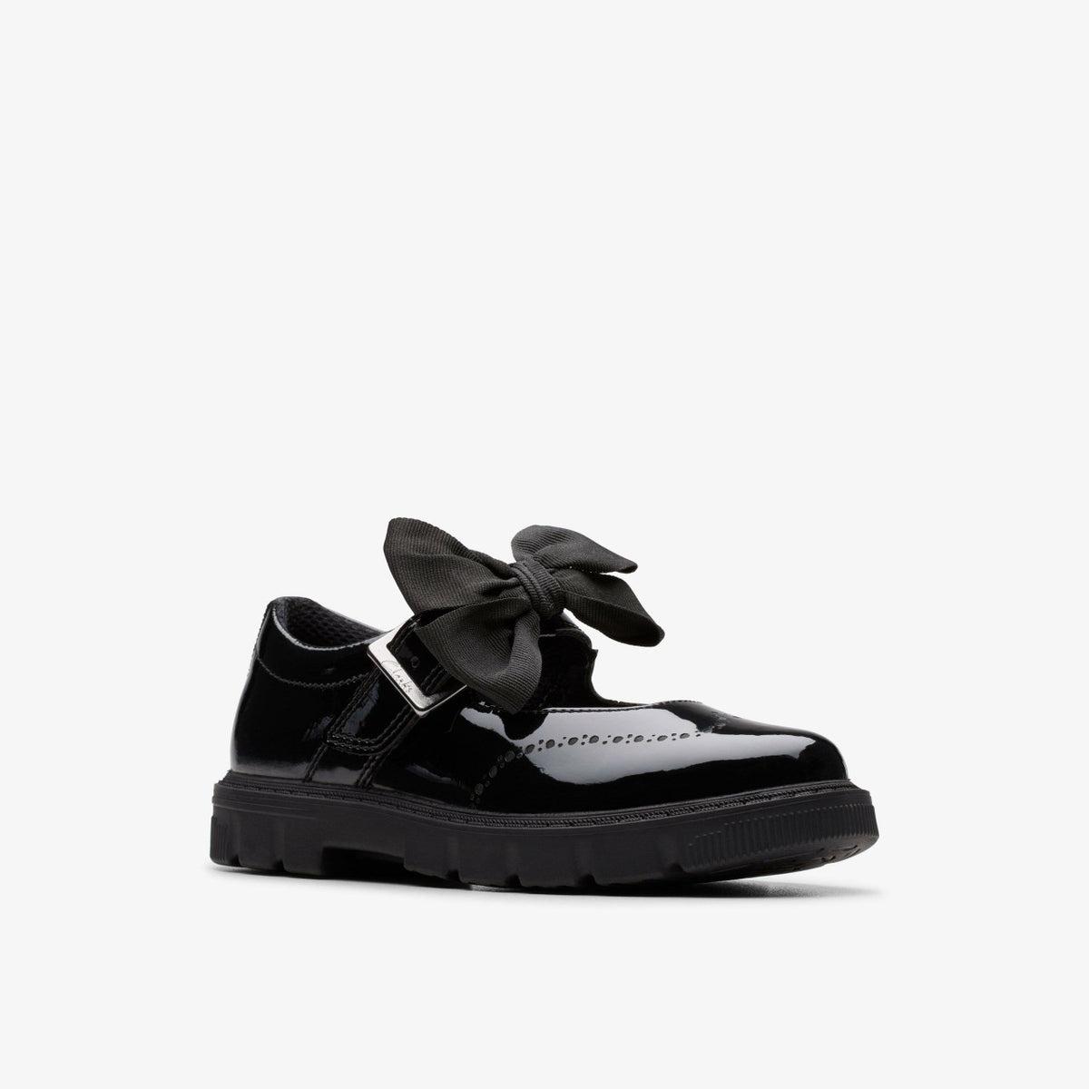 Lorcam Jane Kid Black Patent - Clarks Great Value