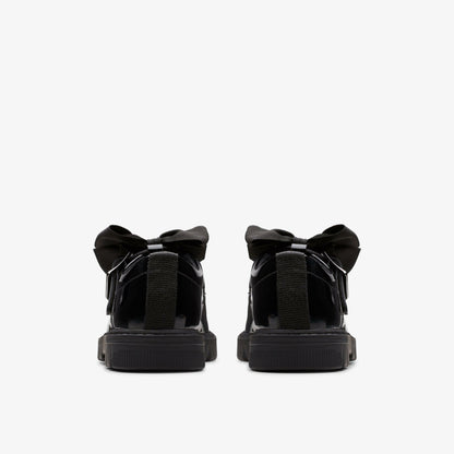 Lorcam Jane Kid Black Patent - Clarks Great Value