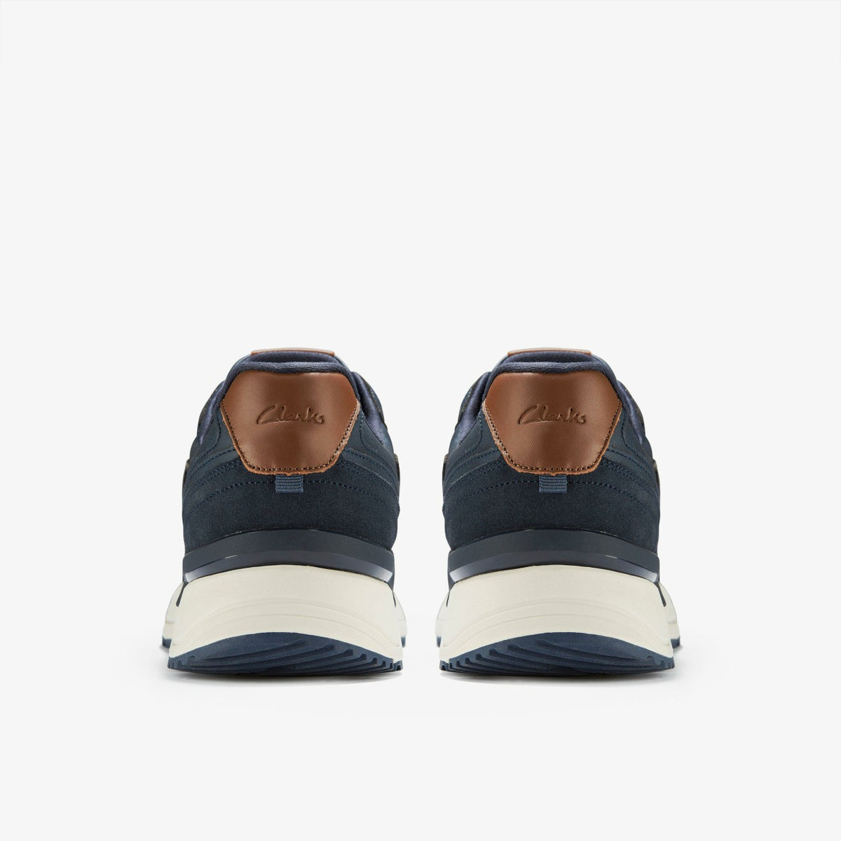 Brayford Lace Navy - Clarks Featured