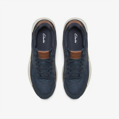 Brayford Lace Navy - Clarks Featured