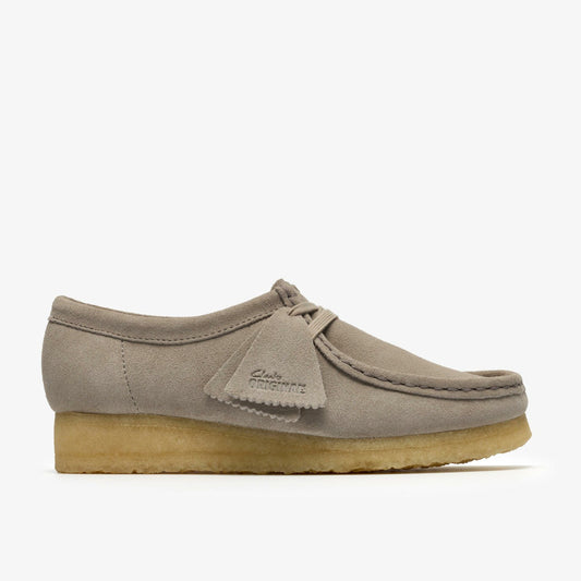 Wallabee Pale Grey Suede - Clarks Best Seller
