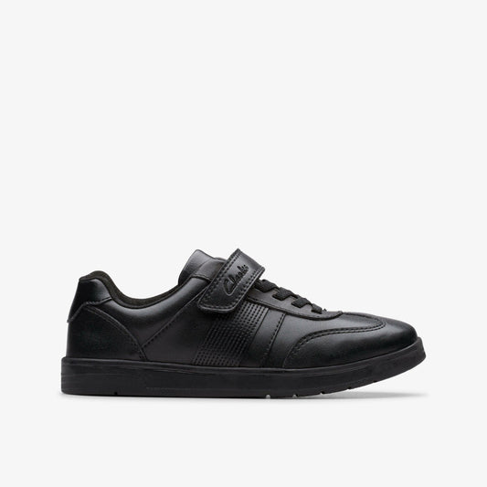 Disco Pace Kid Black Leather - Clarks Premium
