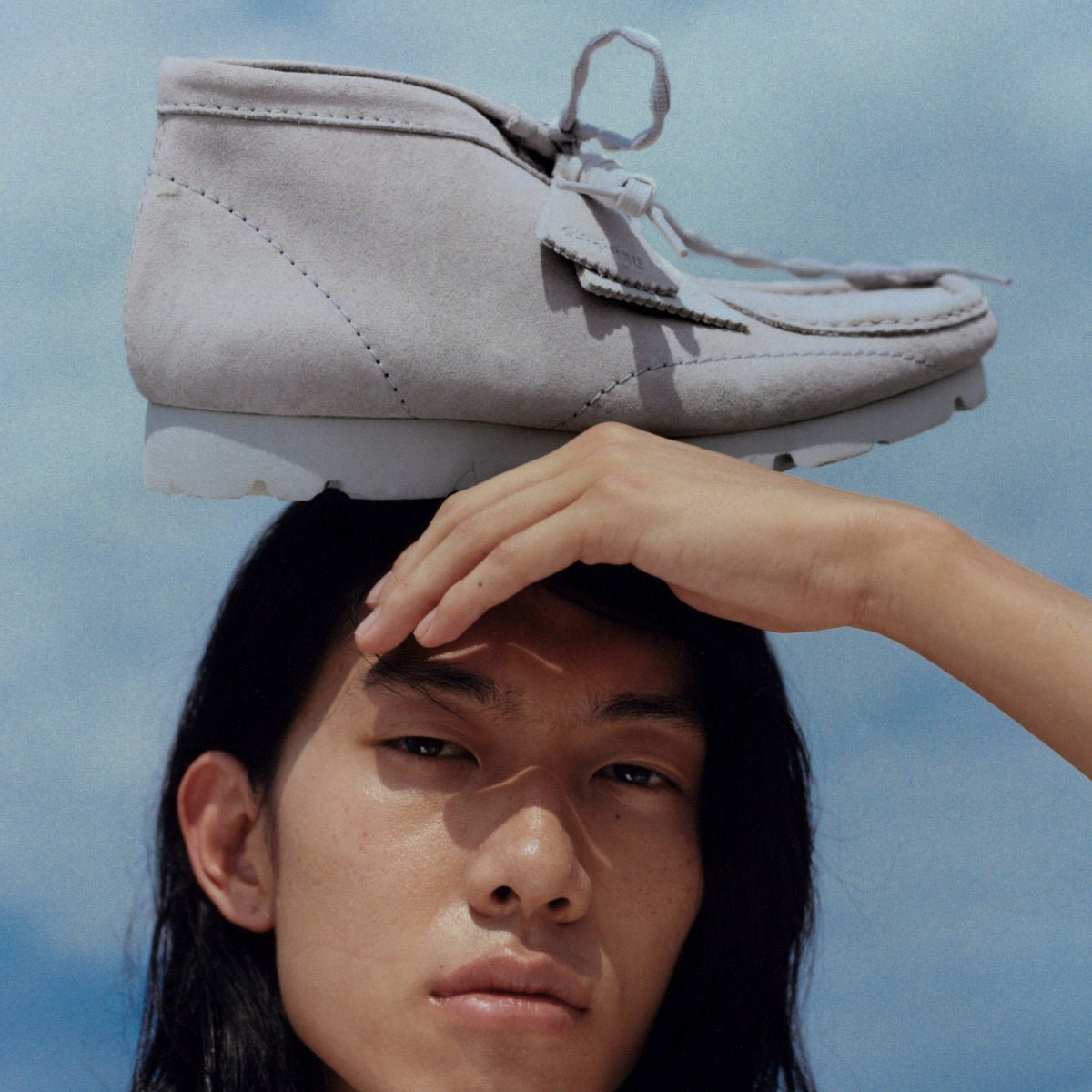 Wallabee Boot PAF Grey/Blue - Clarks Smart Buy