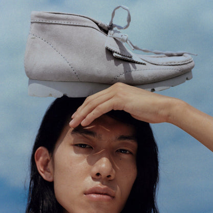 Wallabee Boot PAF Grey/Blue - Clarks Smart Buy