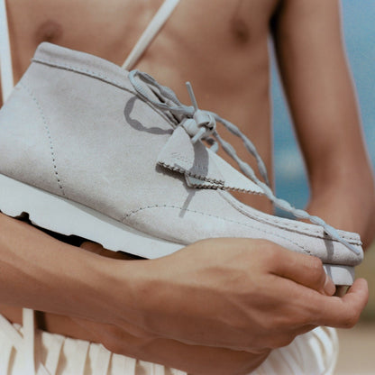 Wallabee Boot PAF Grey/Blue - Clarks Smart Buy
