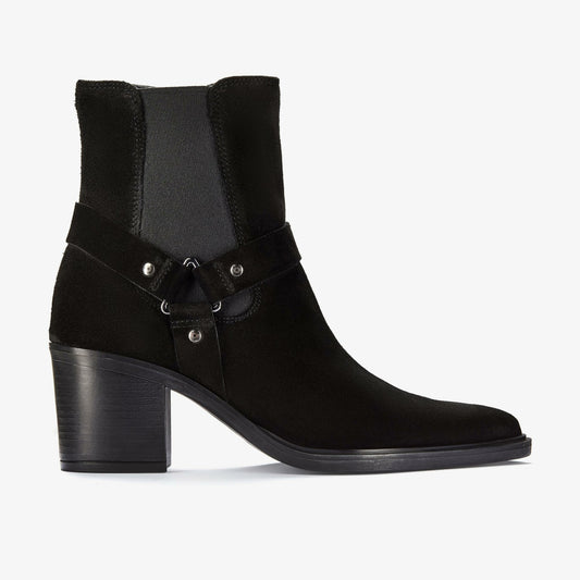 Jesse Buckle Black Suede - Clarks Customer Favorite