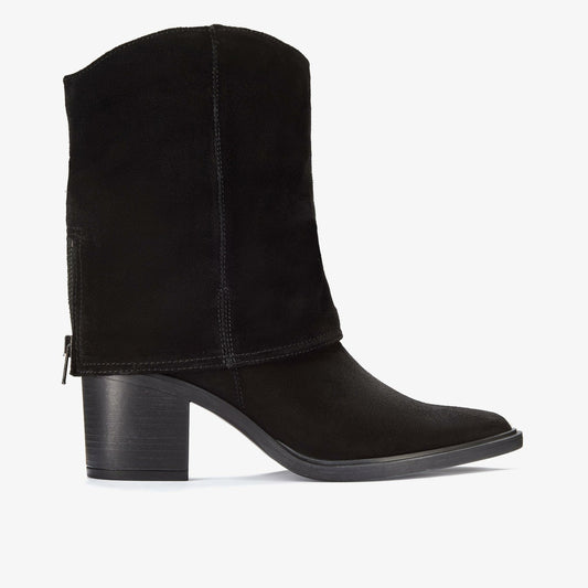 Jesse Mid Black Suede - Clarks Smart Buy