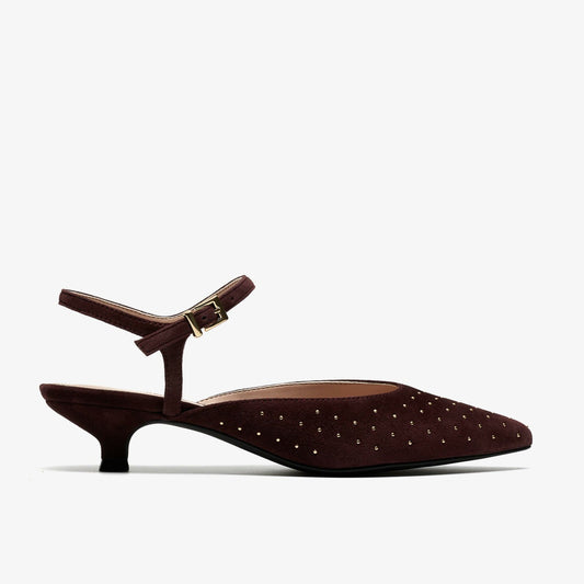 Pisa Stud Brown Suede - Clarks Hot Sale