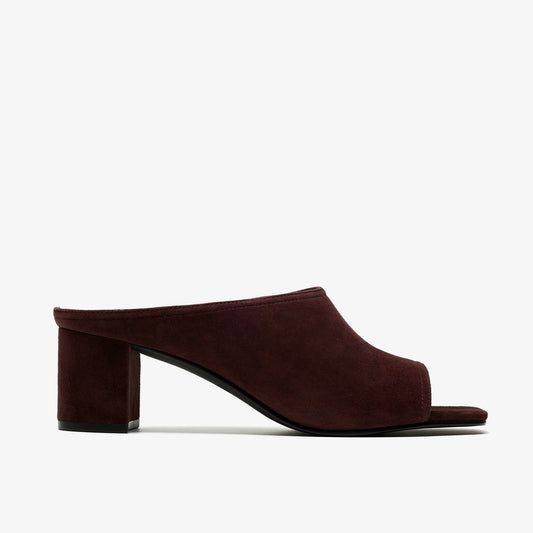 Siray Mule Dark Brown Suede - Clarks Essential
