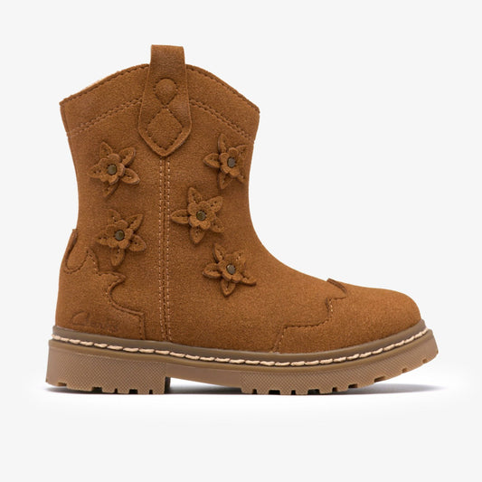 Adelaide Mid Toddler Tan - Clarks Discount