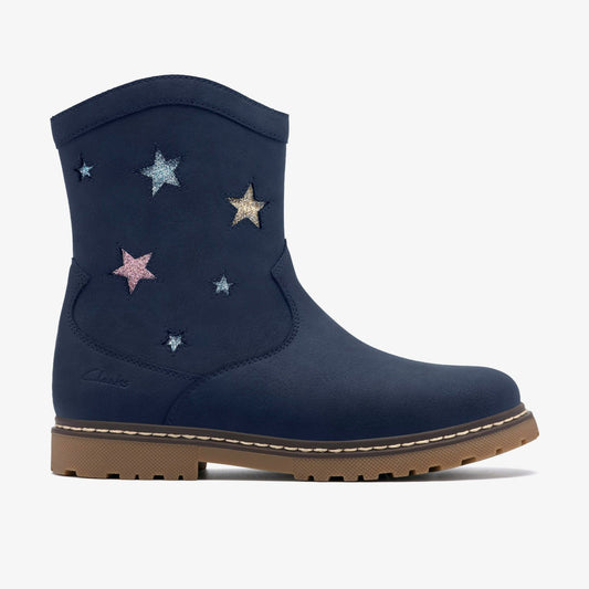 Adelaide Sky Kid Navy - Clarks Sale