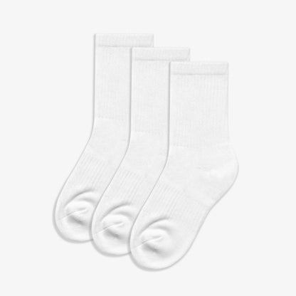 School Socks Size 12.5-3.5 White - Clarks Smart Buy