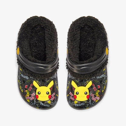 Pika Clog Warm Lined Kid Black Combination - Clarks Popular