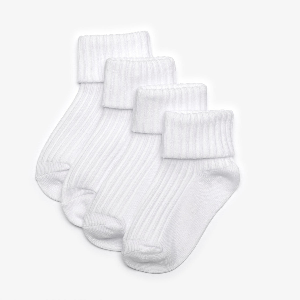 White Socks 4 Pack 6-12 Months White - Clarks Signature