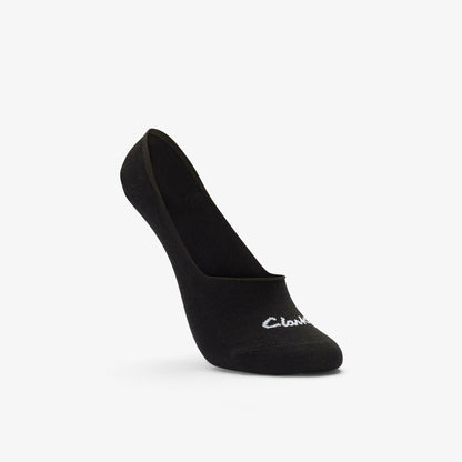 Sock Liners 3 Pack Size 2-8 Black Black - Clarks Recommended